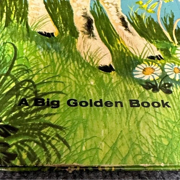 Vintage Big Golden Book A Lamb’s Tale Jenny Reyn 1963 hardcover 8.5x11 nursery - Picture 5 of 13
